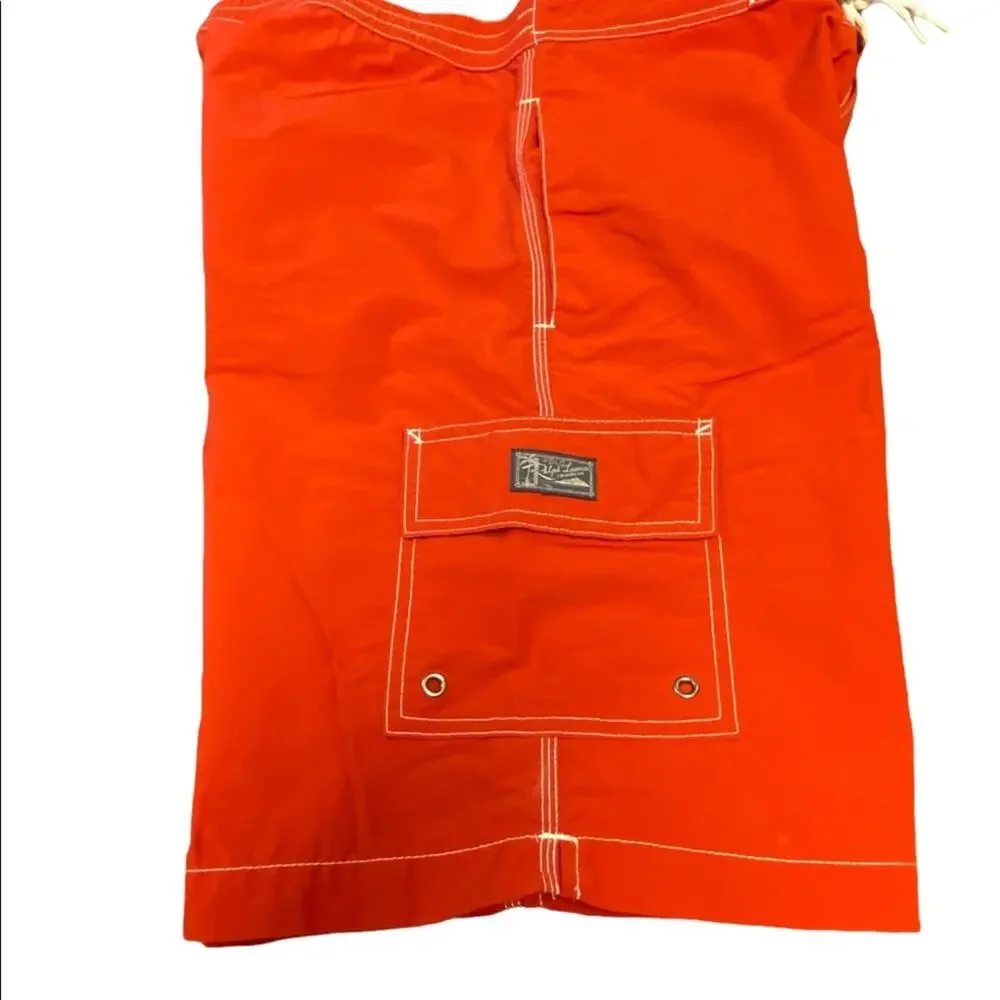 Polo Ralph Lauren Mens Size Small Red Swim Trunks